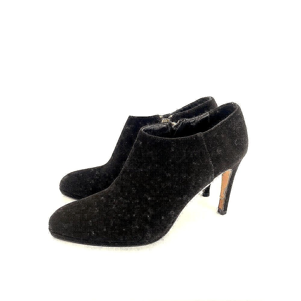 LK BENNETT Doris Black Ankle Booties Heels Shoe Size 37 US 6.5